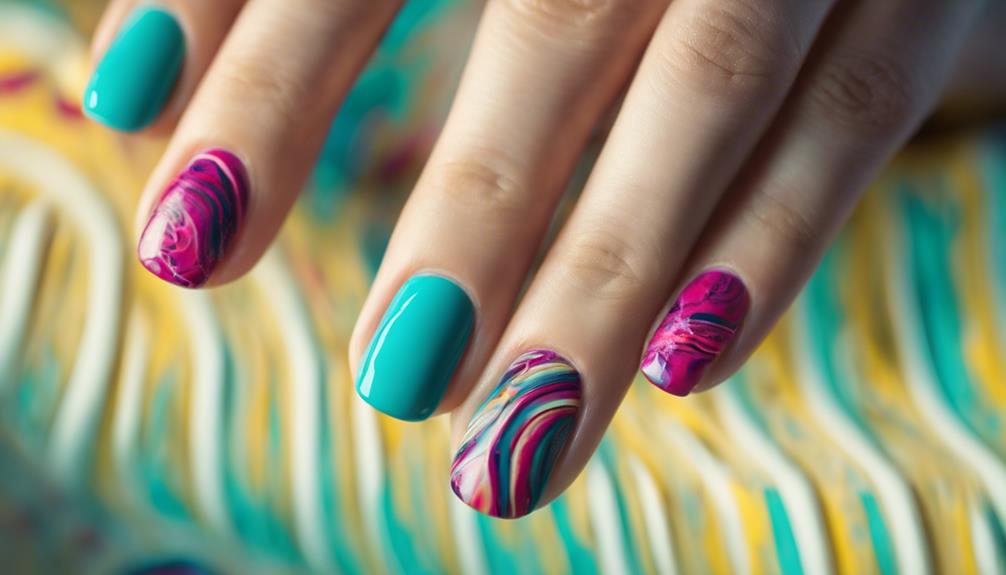 creative and colorful nail designs