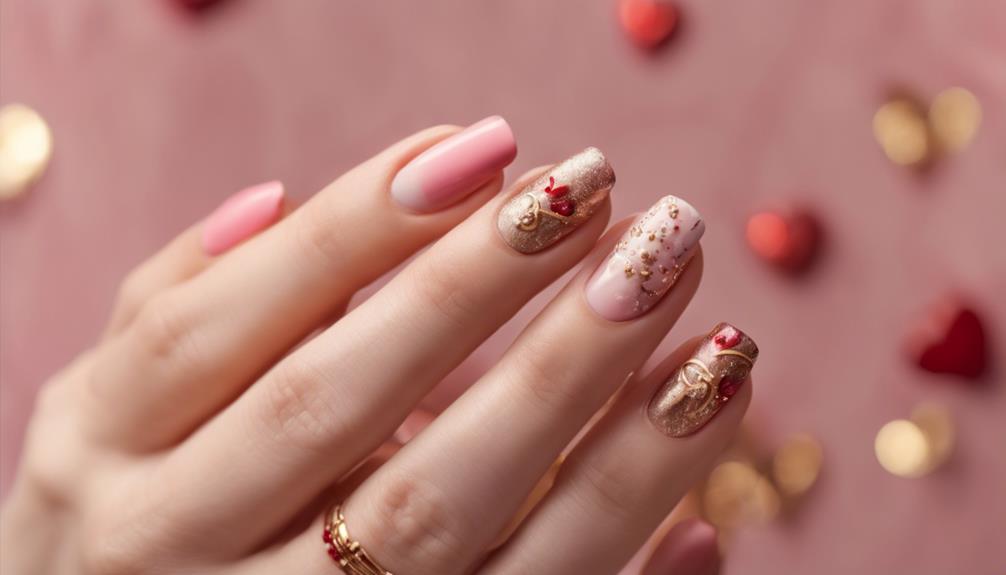 creative and sparkly nails