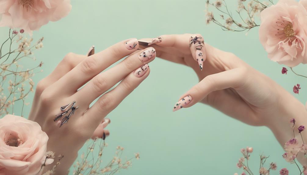 creative floral nail designs