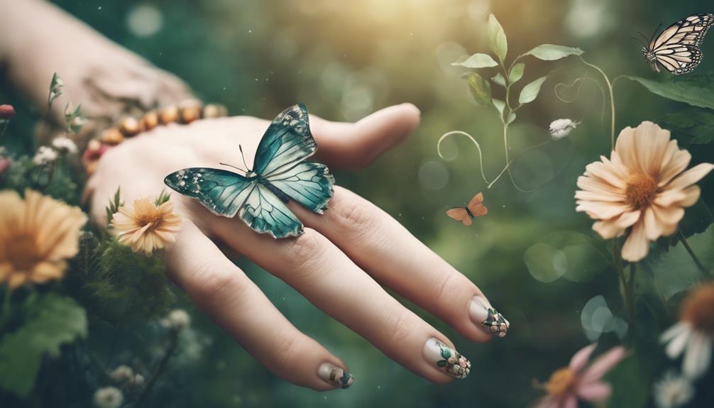 creative nail designs inspired by nature