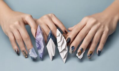 creative rock inspired nail designs