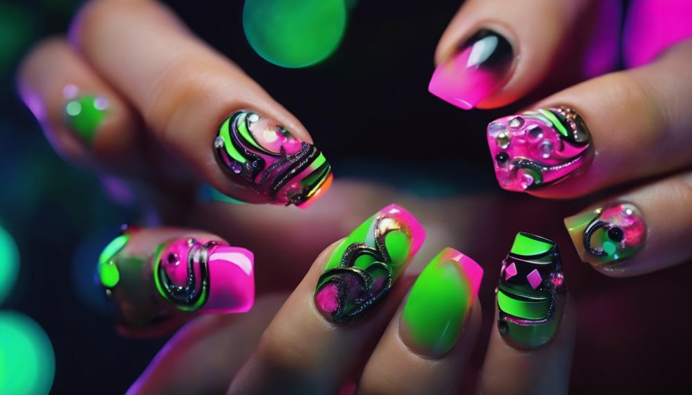 creative statement nail art