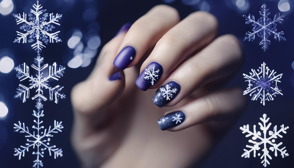 creative winter nail art