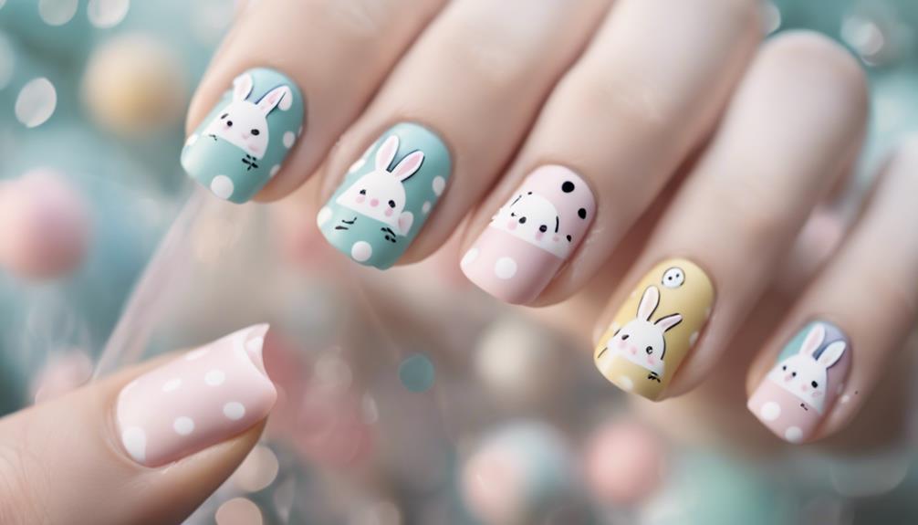 cute easter nail design