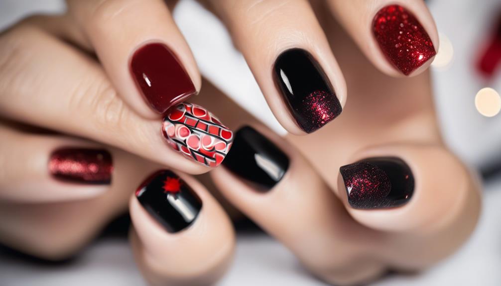 dynamic black and red