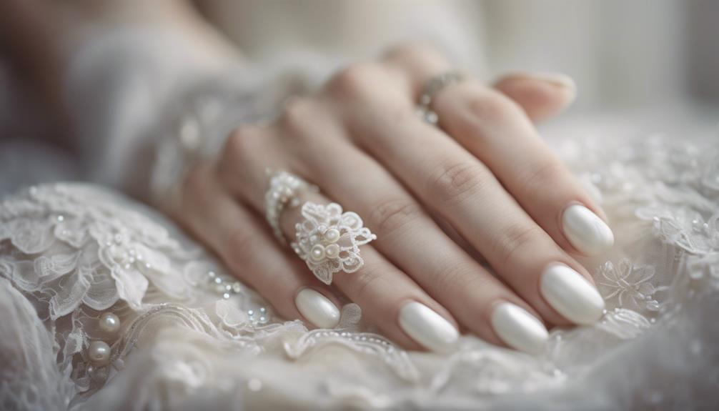 elegant bridal nail designs