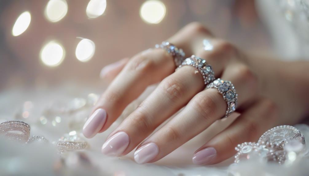 elegant bridal nail designs