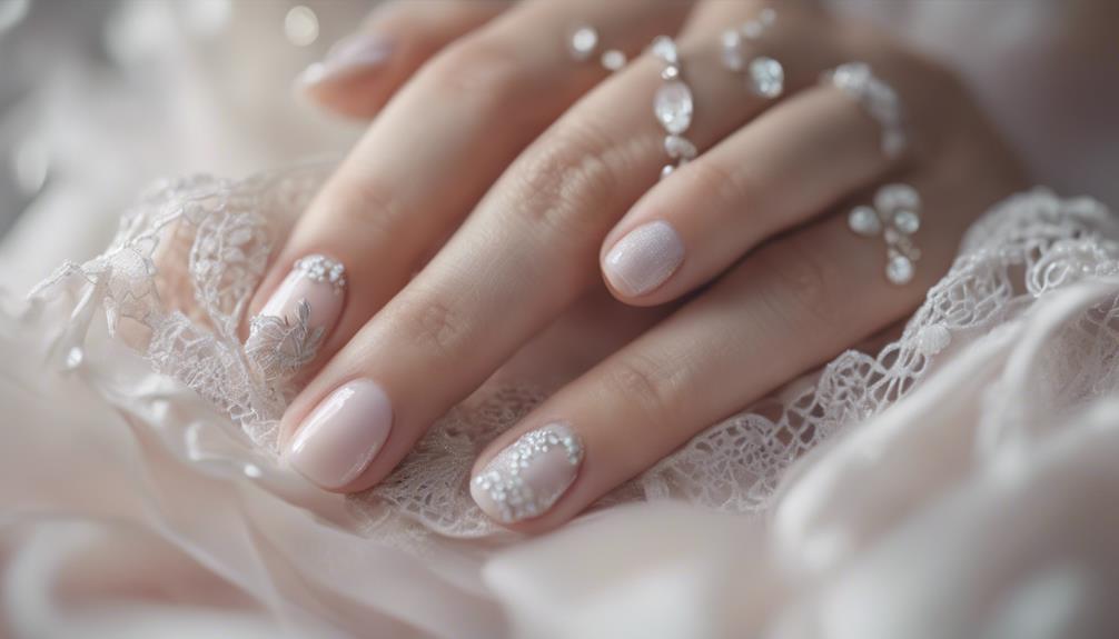 elegant bridal nail designs