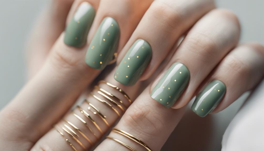 elegant green and gold