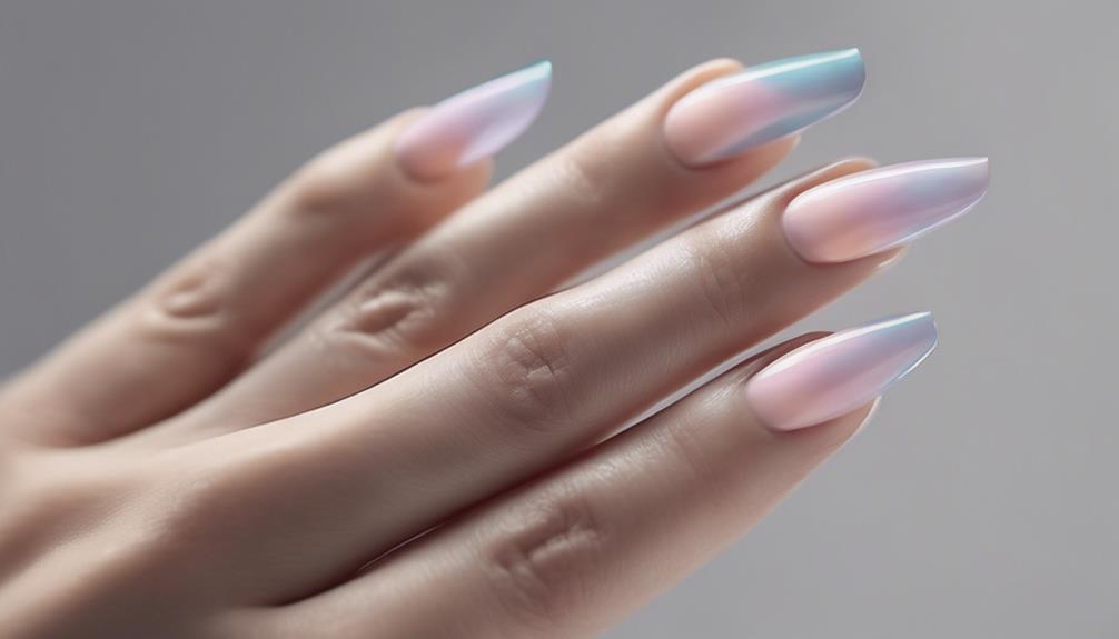 elegant manicured nail style