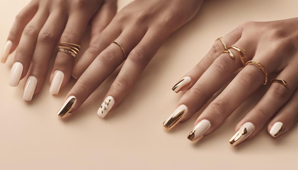 elegant nail design twists
