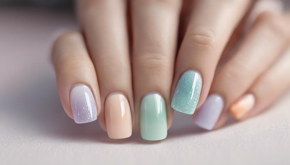 elegant pastel hues sparkle
