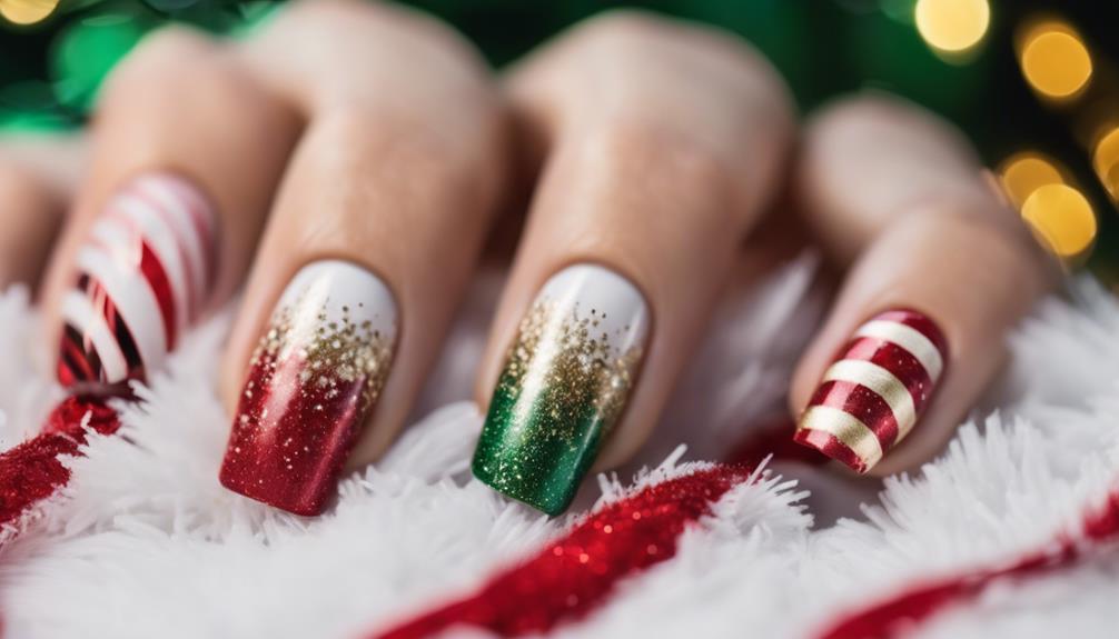 festive christmas nail designs