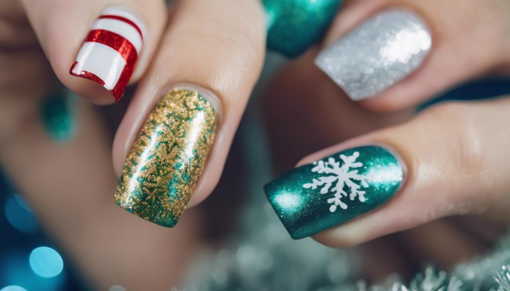 festive holiday nail art