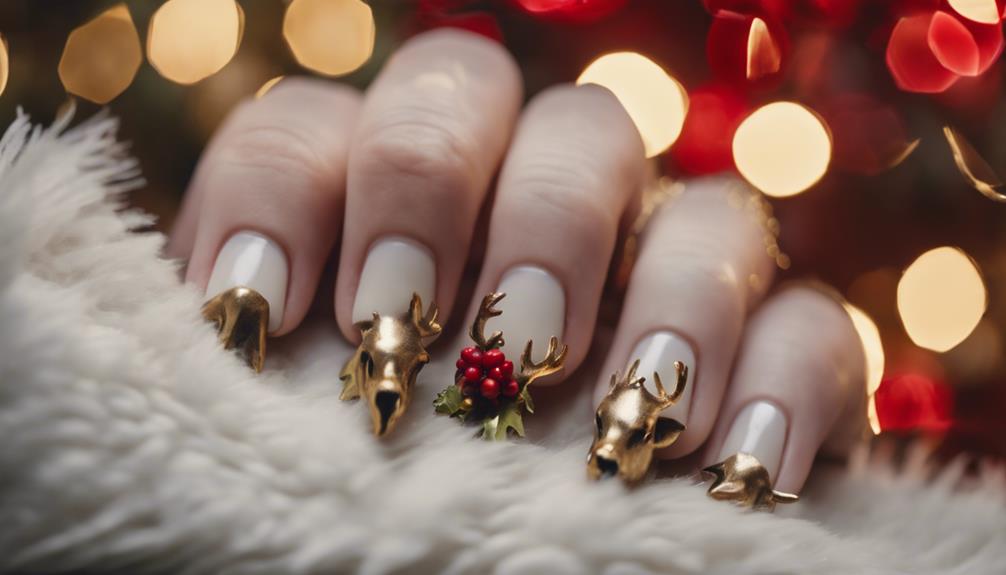 festive holiday nail design