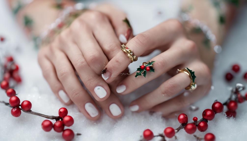 festive holiday nail design