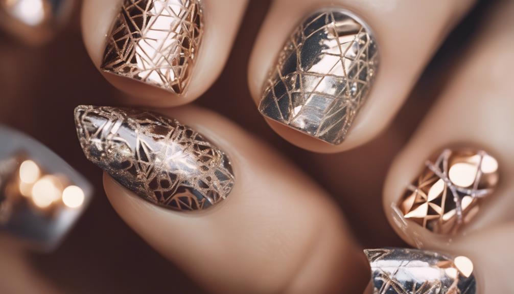 festive metallic nail colors