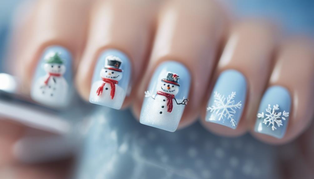 festive nail art design