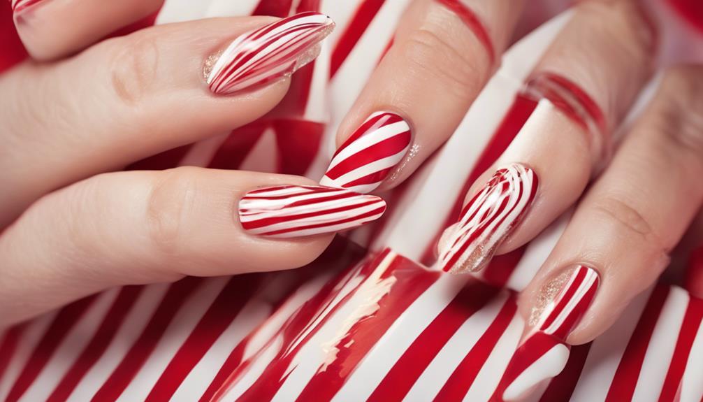 festive red and white