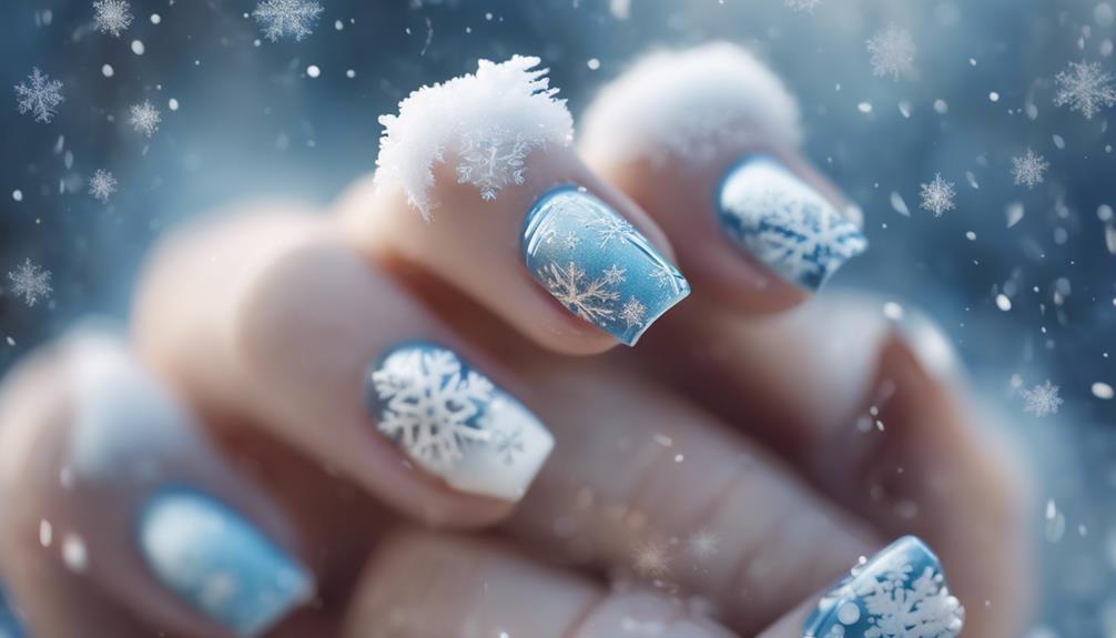 festive winter nail art