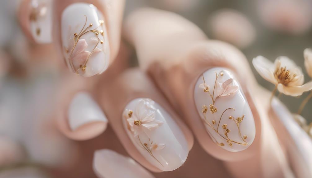 floral nails with flair