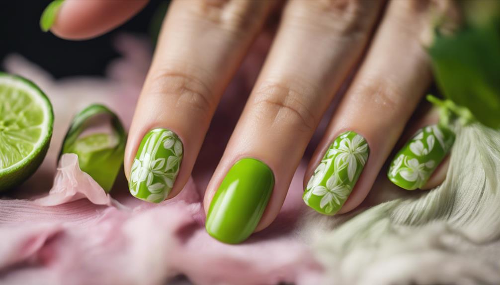 garden inspired lime green