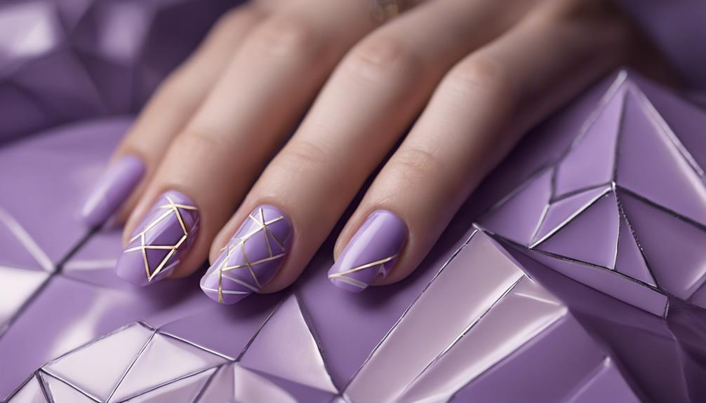 geometric lilac patterns described