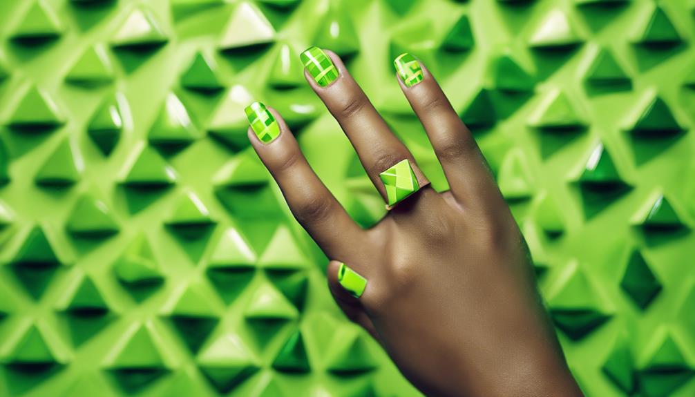 geometric lime inspired pattern