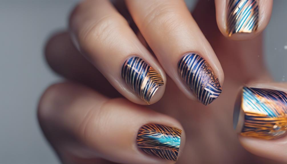 geometric patterns on nails