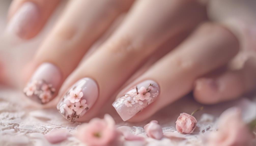 girly spring manicure design