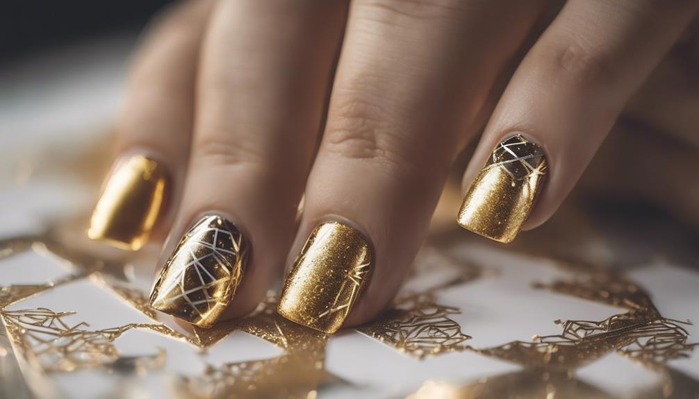 golden nail art inspiration