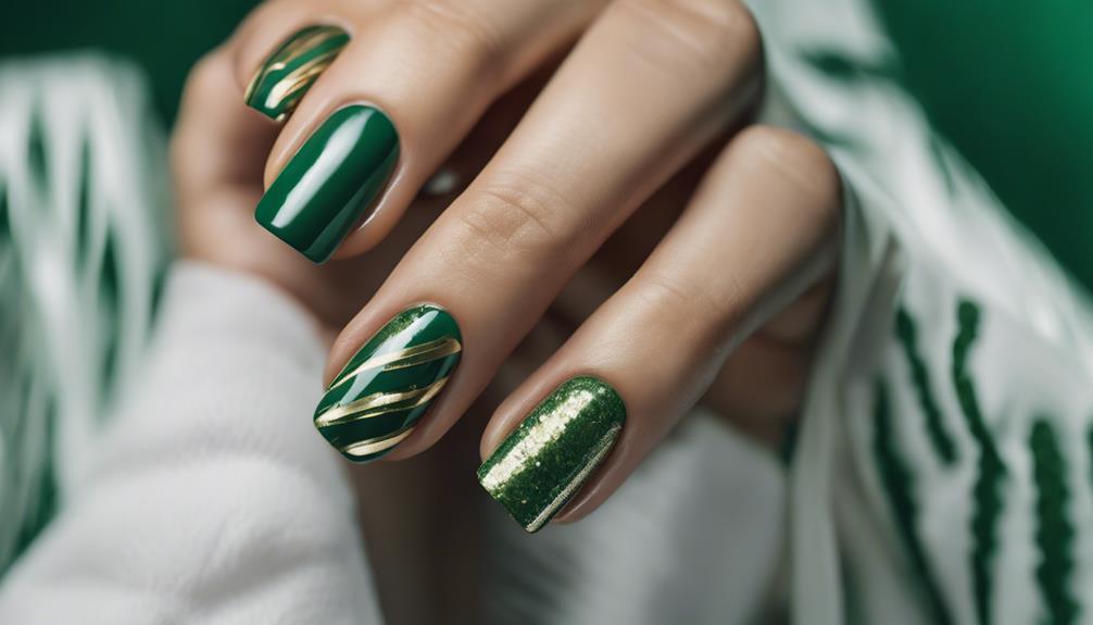 golden touch on green