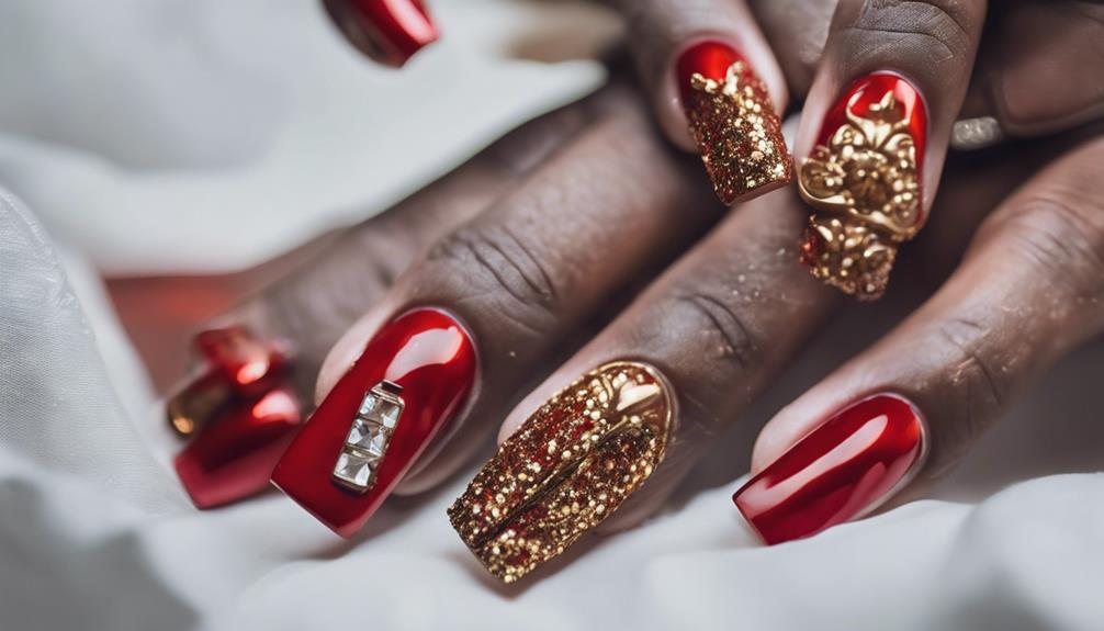 gothic coffin nails design
