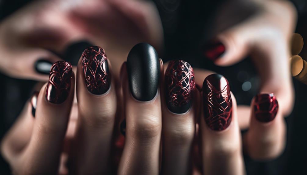 gothic nail art inspiration