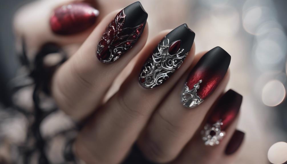 gothic nail art inspiration