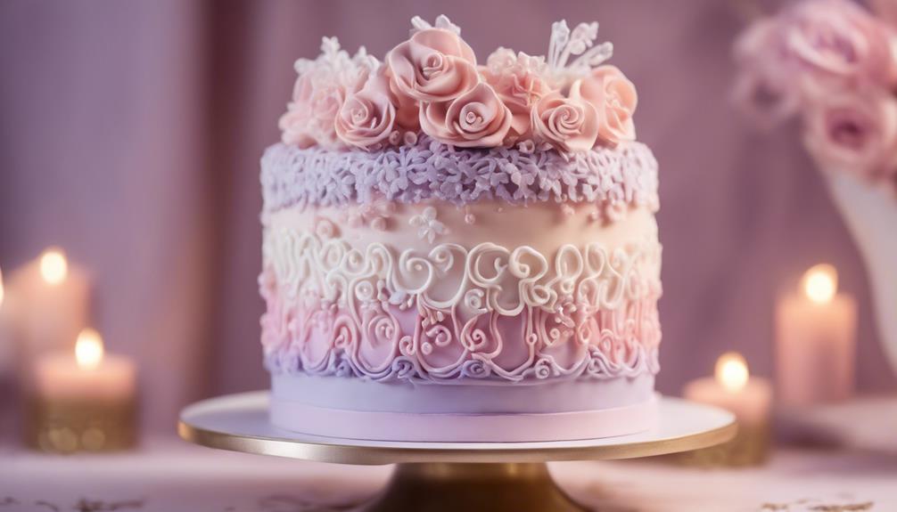 gradient coloring on desserts