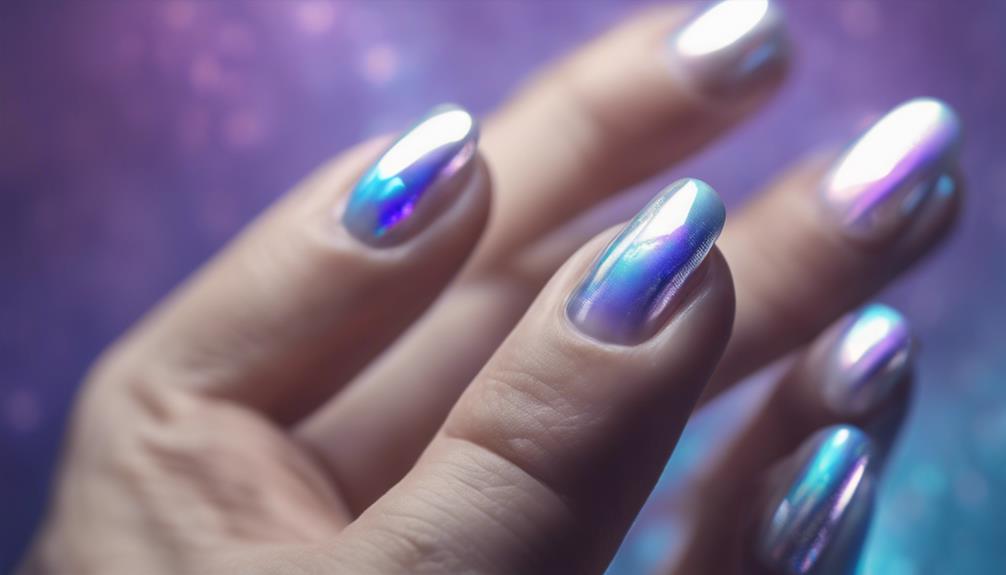 holographic nails for fashion