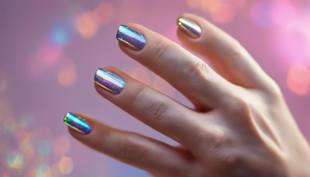 holographic nails in minutes