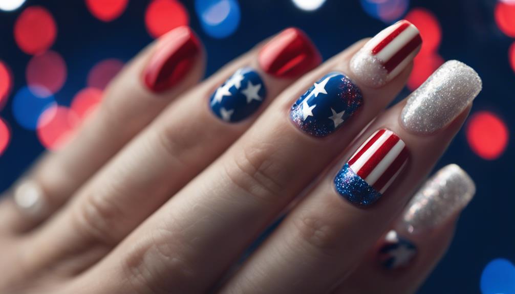 independence day nail art