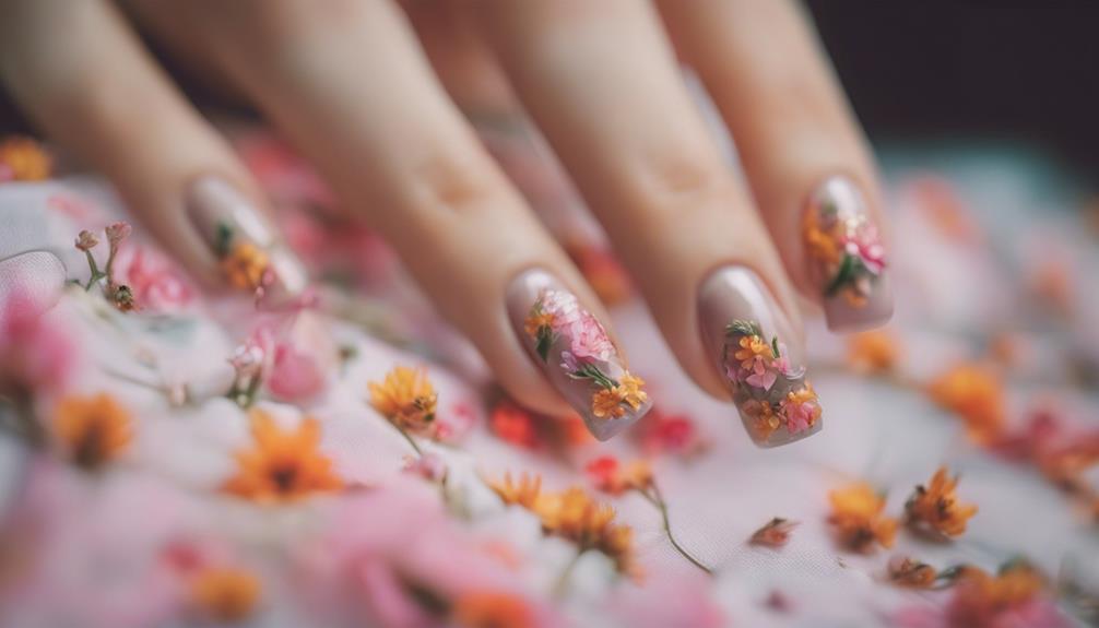 intricate floral nail designs