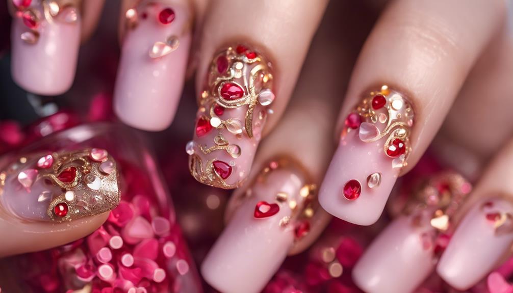 intricate nail art design