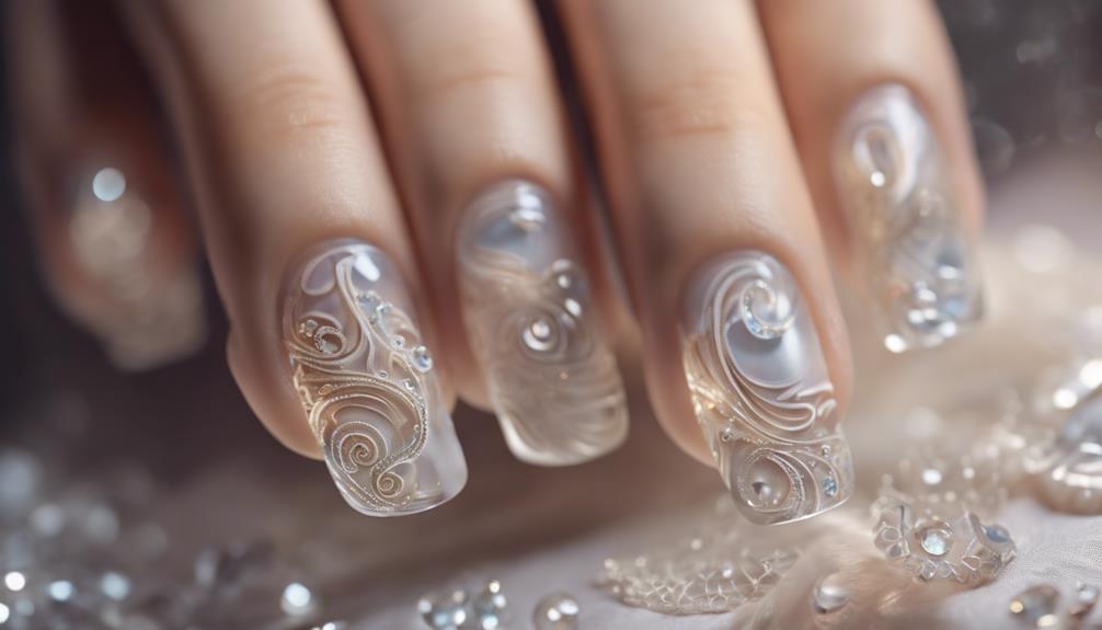 intricate nail art design