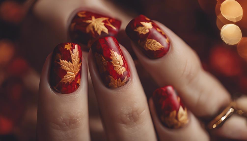 intricate red floral designs