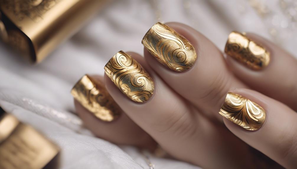 lavish gold leaf embellishments