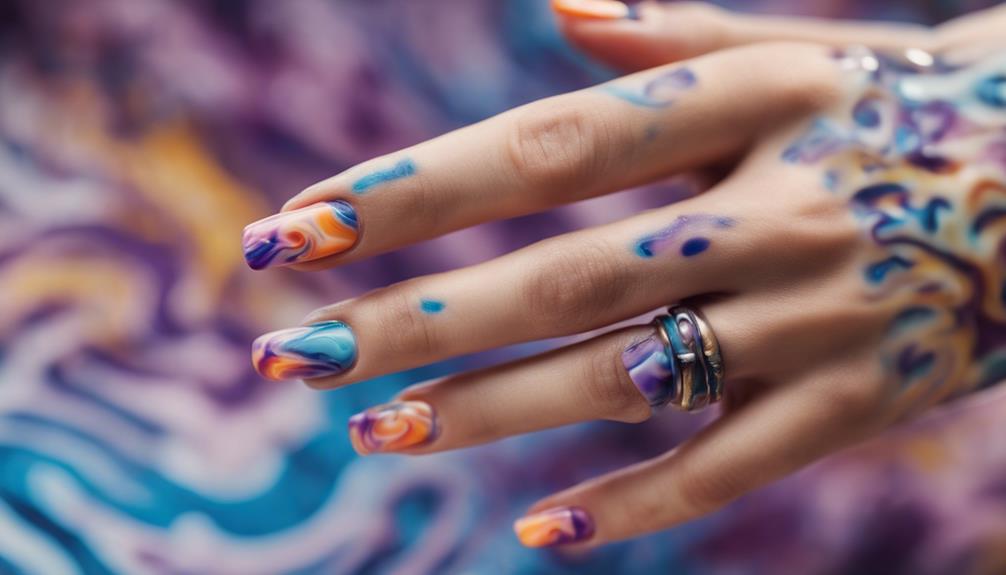 marble nail art trend