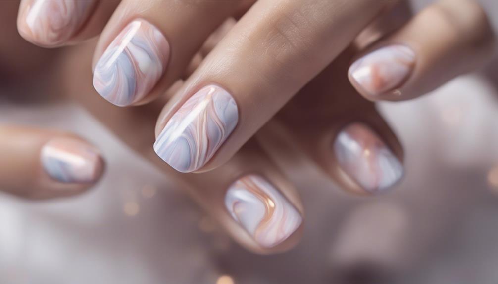 marble nail art trend