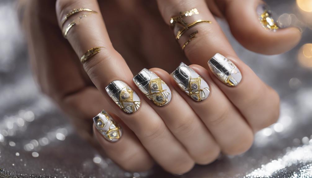 metallic glamour and luxury