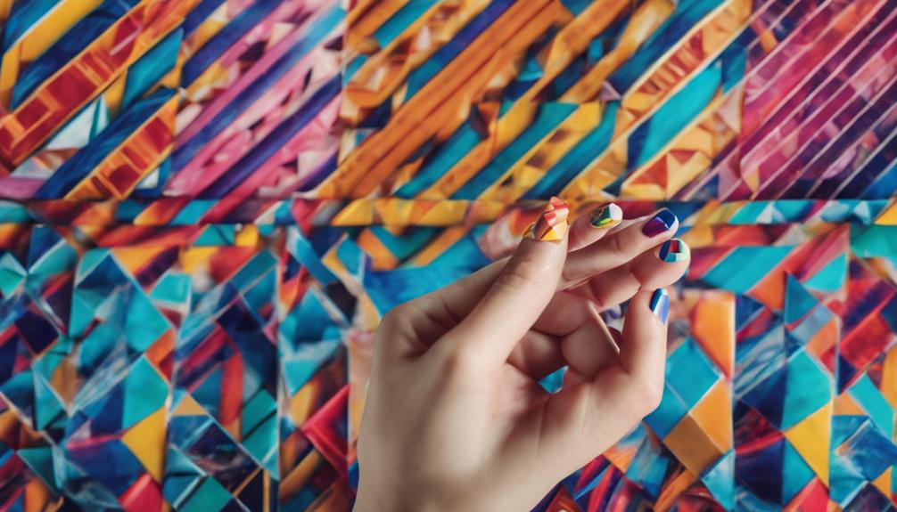 nail art with shapes