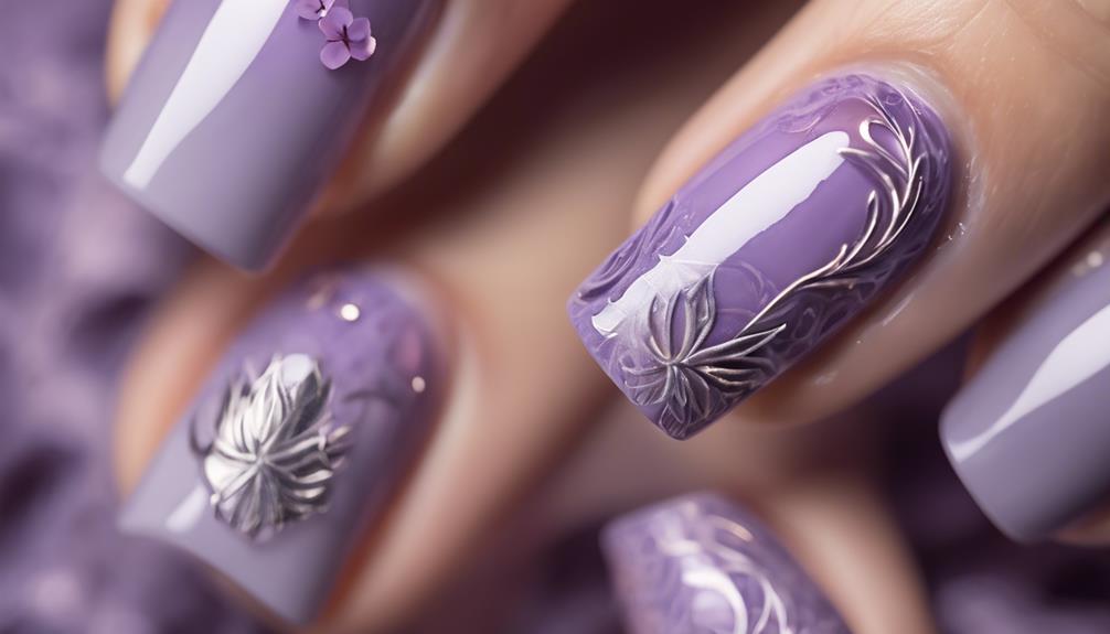 nail design inspiration lavender