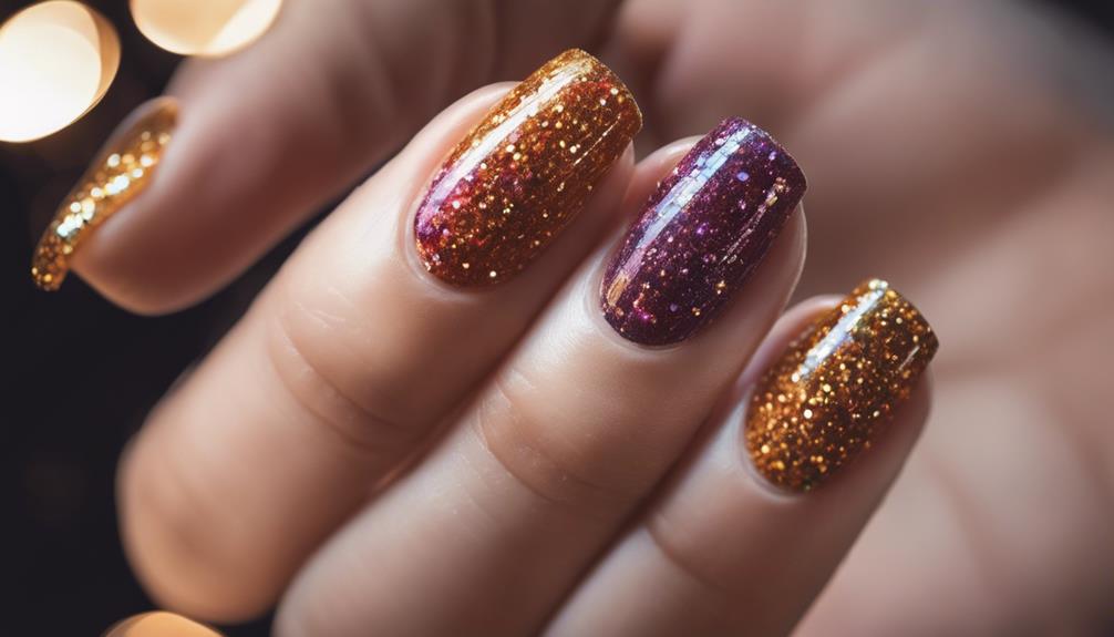 nail salon offers opulent sparkly manicures